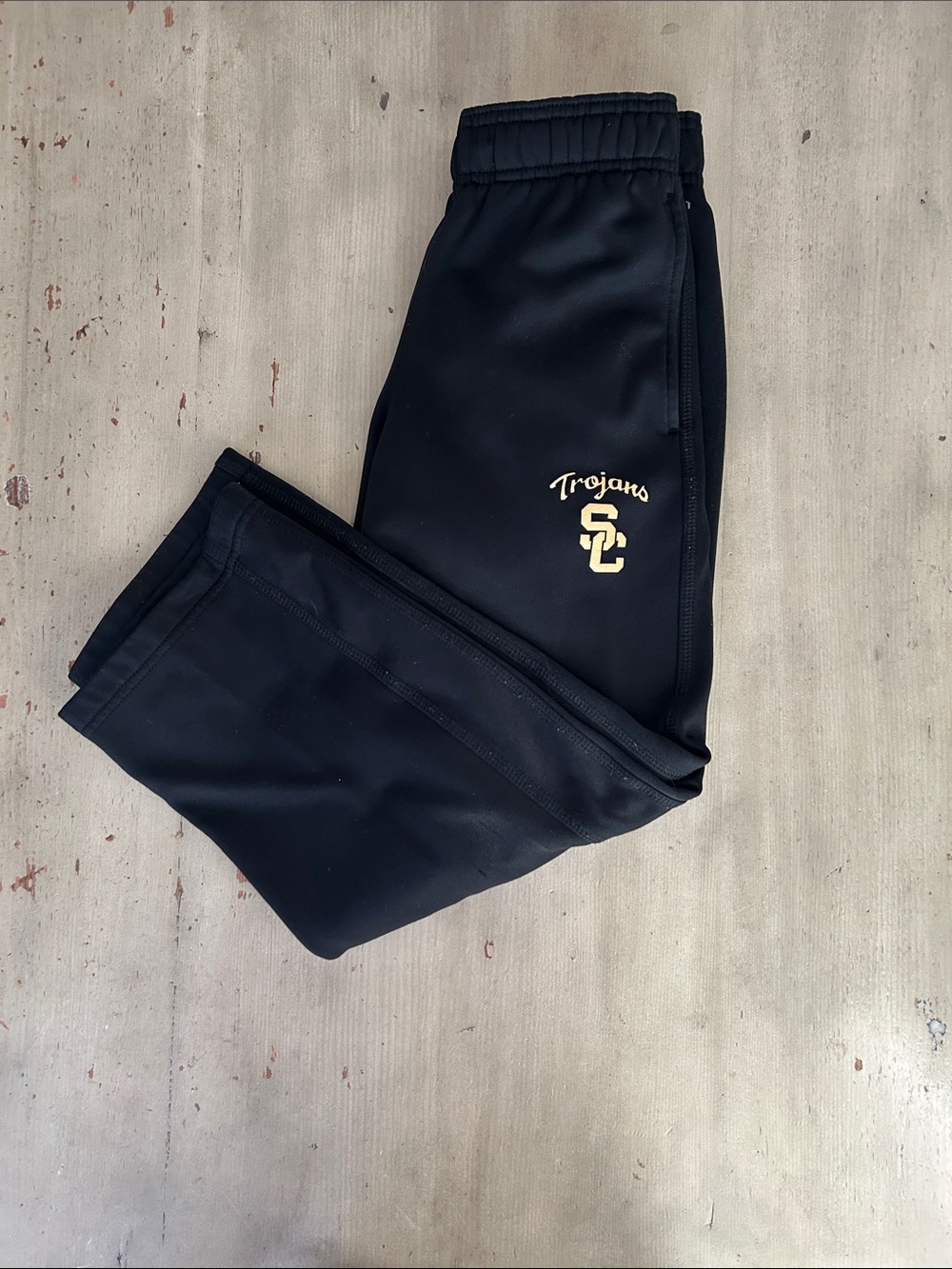 Nike Kids Black Joggers with Gold USC Trojans Logo